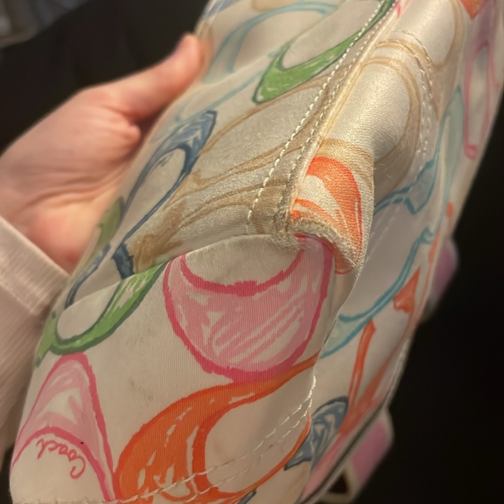 Coach Colorful  C Patterned Women's Tote Bag - Picture 12 of 17